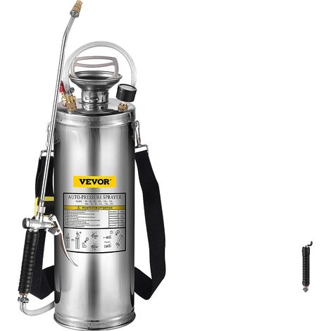 Pulvérisateur à main VEVOR, capacité de 1 à 3,5 gallons, en acier inoxydable durable (1/2)