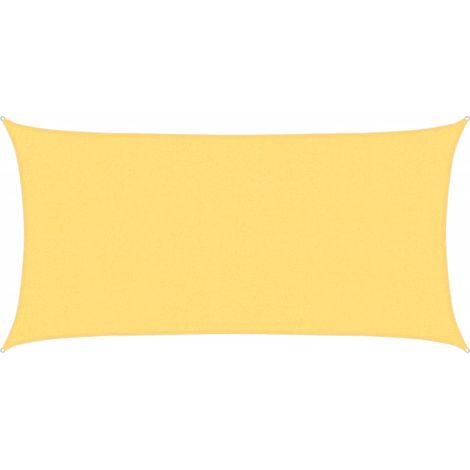 Sunshade Sail HDPE Rectangular 2x4 m Beige vidaXL