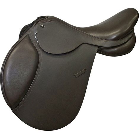 17,5", nero: Sella Winner Close Contact in cuoio con arcione regolabile
