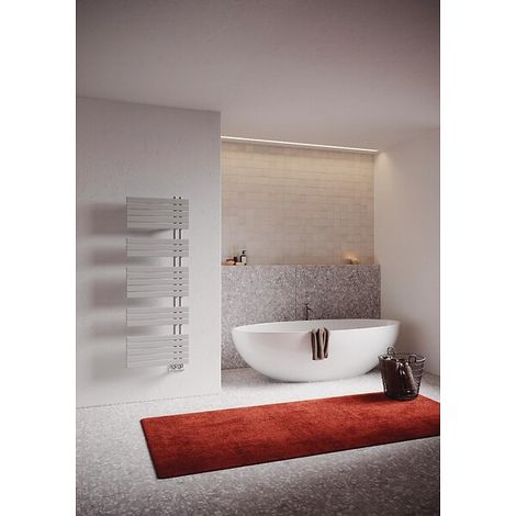 Radiateur sèche-serviettes SOUL-S eau chaude 825W 1848x550x38 mm blanc - I.R GROUP (IRSAP)