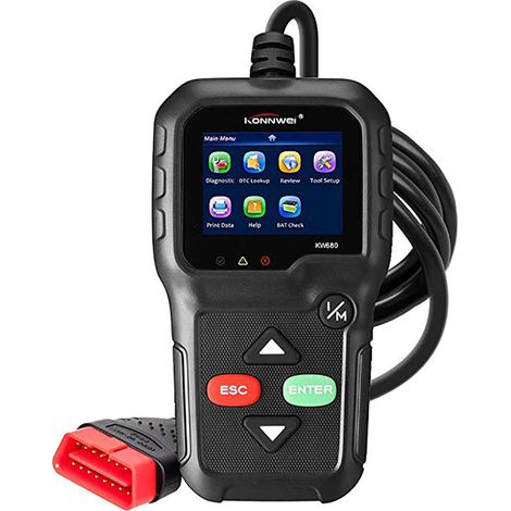 Strumento analisi diagnosi auto KW680 scansione lettore codici per guasto motore (1/4)