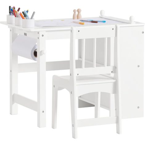 SoBuy Children Desk and Chair Set,KMB60-W (1/5)