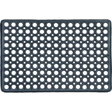 Paillasson extérieur et intérieur - 40 x 60 cm Noir (1/2)