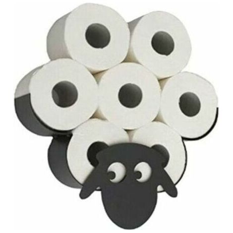 Nazalus-Vente chaude-Porte-Rouleau de Papier Toilette Animal Porte-Papier Toilette Joli Animal Support Mural Chambre Porte-Rouleau de Toilette Cuisine Salle de Bain Accessoires mouton