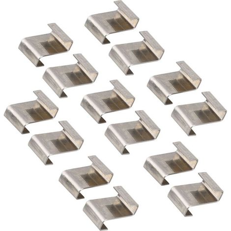 30 piezas de clips en Z para cristales de invernadero, clips de acero inoxidable para cristales de invernadero, clips en forma de Z para ventanas de invernadero, clips de fijación de vidrio (1/4)