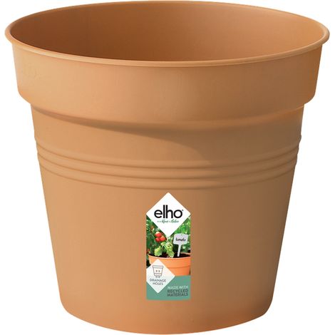 Elho Pflanztopf Green Basics Ø 24 x 21 cm terracotta Kunststofftöpfe