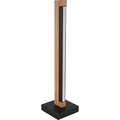 Tischlampe Tischleuchte Holzlampe Holzleuchte dunkelbraun schwarz matt 1x LED