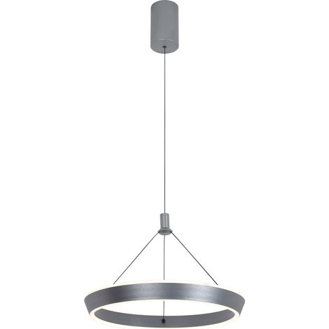 Suspension anneau LED gris 24W 2900lm Ottana Italux