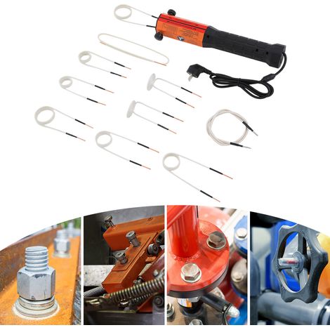 YISSALE -Outillage -Appareil de chauffage à induction magnétique portable avec 10 bobines et boîte de rangement Appareil de chauffage à induction portable sans flamme 1000 W (1/5)