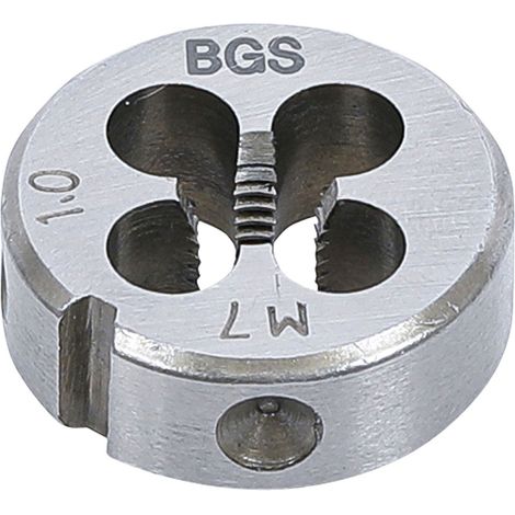 Bgs Technic – Filière M7 x 1.00 – Pas de vis métrique pas standard – Ø extérieur 25.4 mm – Épaisseur 9 mm pour filetages propres