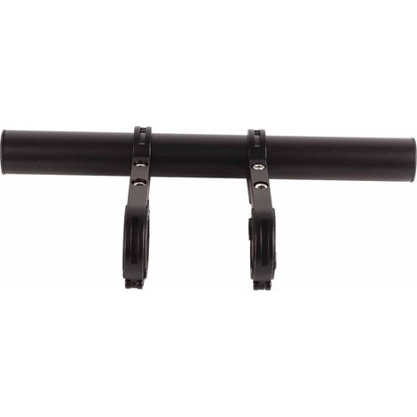 20 cm Fahrradlenkerverlängerung, multifunktionale Verlängerungshalterung aus Aluminiumlegierung, Fahrradstoppuhr-Scheinwerferhalterung, Schwarz. (1/5)