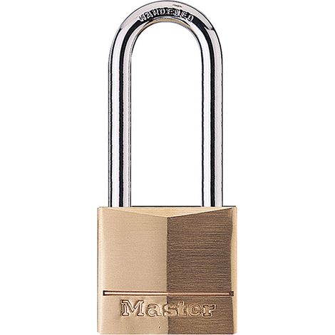 Master Lock 140EURDLH Solid Brass 40mm Padlock 4-Pin - 51mm Shackle MLK140LH