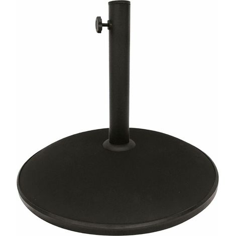 Aktive Garden Sonnenschirmbasis Schwarz 45 cm Stabil und Langlebig