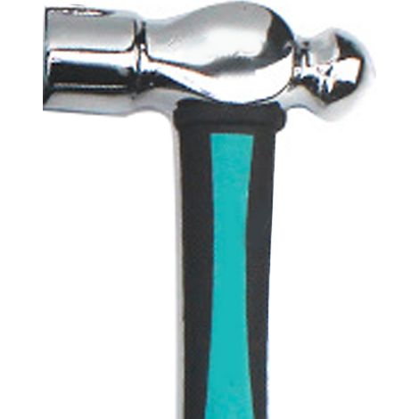 Marteau à panne ronde en acier au carbone avec manche en TPR, multifonctionnel et portable, pour la construction domestique (340 g). (1/5)