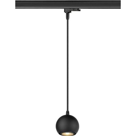 Suspension pour rail Light Eye 90 noir 3 phases Ø 9cm - 1008170