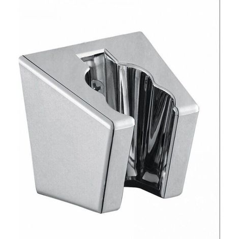 (Silver, 4.53cm) 2-Piece Universal Shower Holder, Wall Mount, Easy Installation, Dual Card Slot Shower Head Holder (1/5)