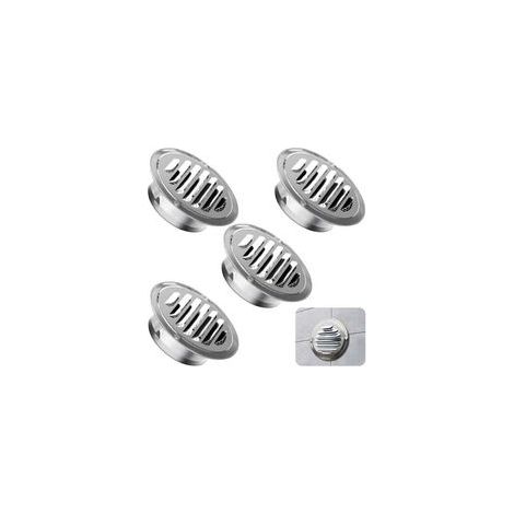 4 Pièces Grille Aeration Ronde, Grille Ventilation 100mm en Acier Inoxydable, Grille de Ventilation Ronde avec Filet Anti-Insectes, Pour Cuisine, Salle de Bain, Garage (1/4)