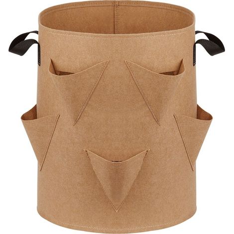 Sac de plantation pour fraises Design à poches Non-tissé respirant Dimensions 23x28, 30x35, 35x45 Usage indoor/outdoor (1/5)