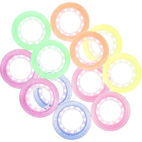 Lot de 12 Rouleaux de Ruban Adhésif Décoratif DIY en Bopp, Facile à Déchirer la Main Résidu, pour Journaux et Loisirs Créatifs (1/5)