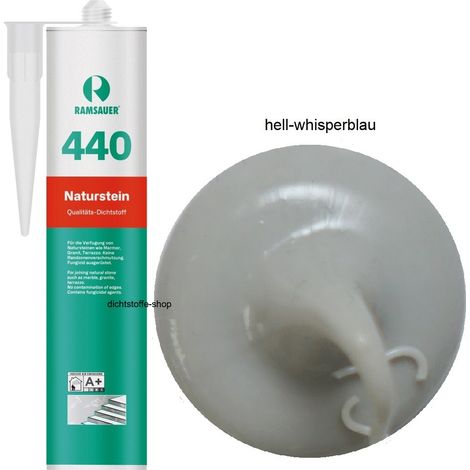 Ramsauer 440 Naturstein Silikon Fugen Dichtstoff 310ml Kartusche hellwhisperblau