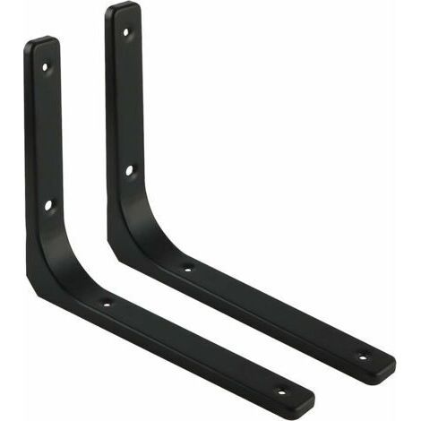 Équerre de fixation murale 2PCS – Acier robuste 300mm x 250mm – Charge lourde pour étagères – Installation facile incluse