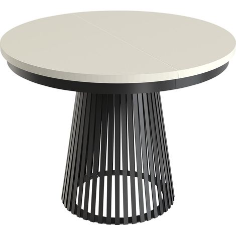 Mesa Stanton 151, Cachemira, 77x0x180cm, Alargamiento, Aglomerado laminado, Metal (1/5)