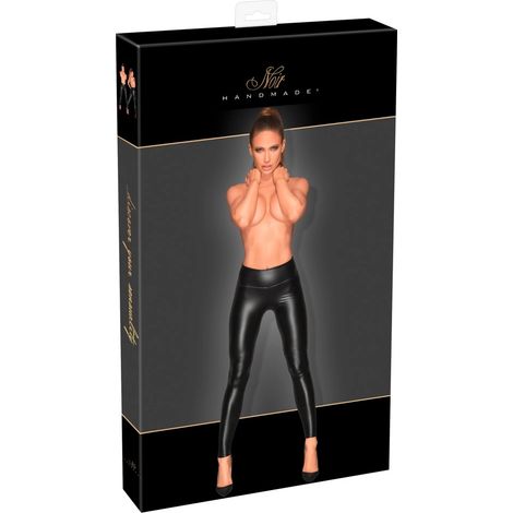 Noir - Leggings noirs mats sexy taille haute XL (1/4)