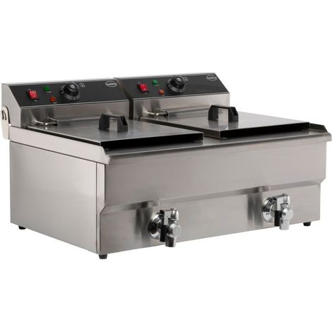 Friteuse posable électrique 2x10 lt - Combisteel