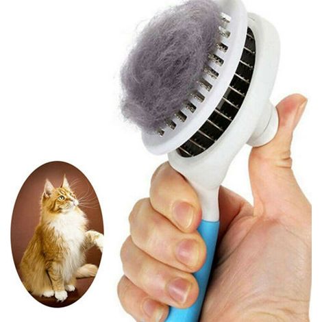 Brosse démêlante pour animaux de compagnie pour chiens et chats, outils de toilettage pour enlever les nœuds de sous-poil, les tapis et les poils emmêlés