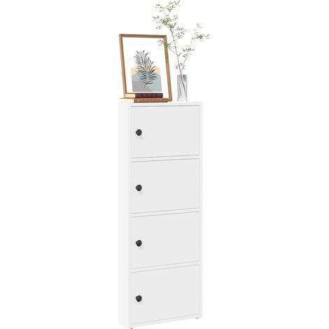 Bücherregal Weiß 40x24x102 cm Holzwerkstoff