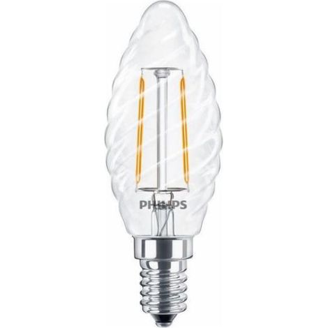 Lampadina tortiglione a filamento LED Philips 2W 2700K attacco E14 PHILEDTOR2514G2 (1/3)