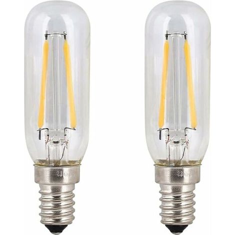 Bardusch-Lot de 2 ampoules LED 4W SES pour hotte aspirante E14 Blanc froid 6000K T25 Ampoules à filament de tube 40W Remplacement à incandescence Petite vis Edison Appareil non dimmable pour hotte (1/5)
