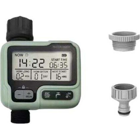 Large Screen Display Garden Watering Timer Programmable Digital Irrigation Controller Faucet Watering System 1pc MUMU (1/4)