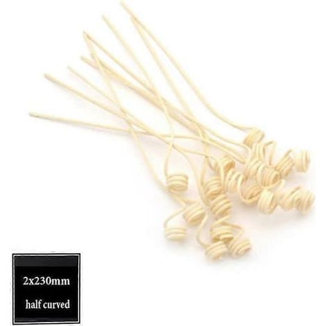 Recharges de bâtonnets parfumés pour aromathérapie, paquets de 5 à 100, rotin naturel 2-3,5 mm, 2 x 230 mm, 5 pièces (1/5)