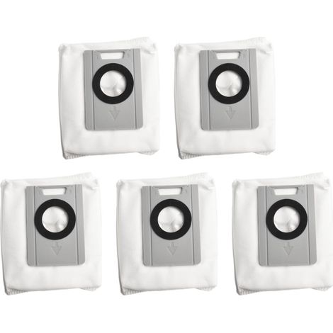 CCYKXALot de 5 sacs à poussière pour aspirateur robot Lynkbey M20 Pro et combo, doublures jetables haute capacité avec fermeture sécurisée, matériau (1/5)