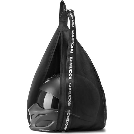 Sacoche pour casque de moto, bandoulière réglable, sac à dos portable, compatible avec casque de moto, de vélo ou de basket-ball. (1/5)
