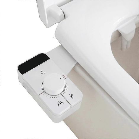 Kompakter, intelligenter WC-Sitz mit selbstreinigender Wasserdruckregulierung (gleiche Größe D) (1/4)