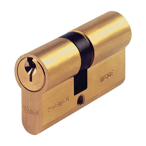 CILINDRO SAGOMATO 700 VIRO  OTTONE CHIAVI 3 CAMMA DIN MM 54 27+27
