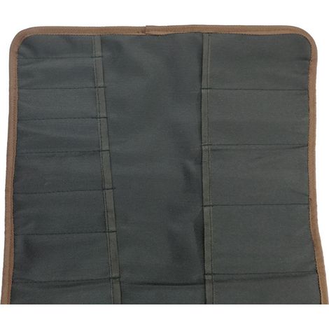 Sac à outils à roulettes grande capacité en polyester avec plusieurs poches zippées pour le rangement et le transport (1/5)