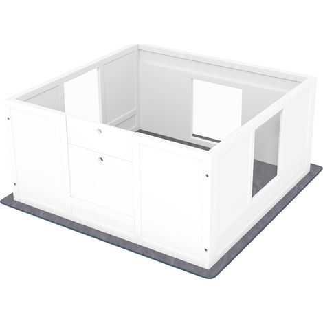 Whelping Box for Dogs  Whelping Pad, Adjustable Entrance, Non-slip Foot Pads, for Medium Dogs, 100 x 96cm (1/5)