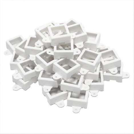 Support de montage pour lampes LED extérieures, 40 pièces, fixations orientables pour projecteurs LED, supports muraux robustes en métal, kit d’installation pour éclairage de jardin ou façade, étriers (1/5)
