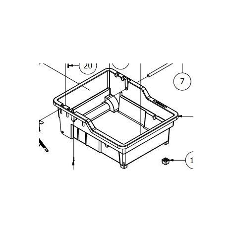 Bac de rechange Pour PEDALO (pièce détachée) RAIMONDI