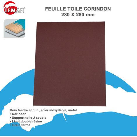 TOILE SOUPLE CORINDON 230X280 GR 120 BRUN (1/2)