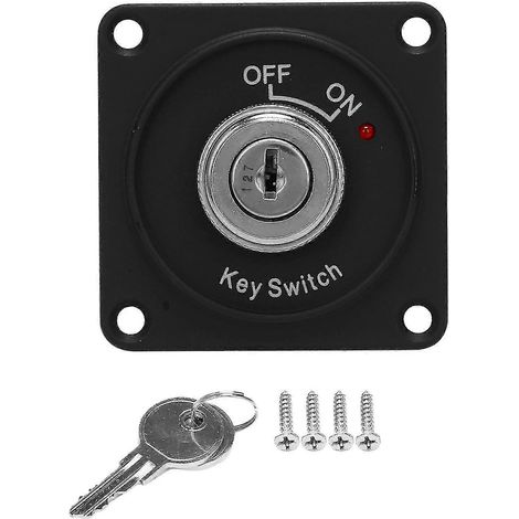 Universelles 12V Zündstartsystem für Auto, Boot und Motorrad, 2-polig, mit 2 Schlüsseln (1/5)