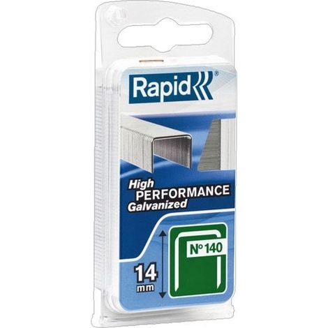 Rapid N°140 Grapas galvanizadas 14 mm 5000 unidades