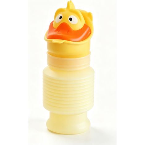 Toilette usa e getta, Orinatoio portatile pieghevole da 600 ml, Bottiglia di urina riutilizzabile per emergenza, Toilette mobile per auto, viaggi e campeggio (Giallo) (1/5)