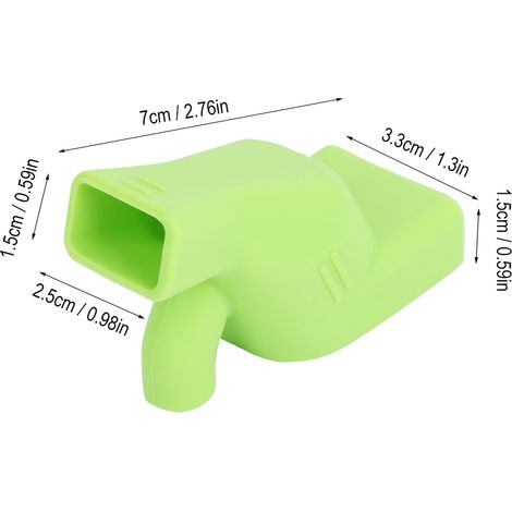 Silikon-Wasserhahnverlängerung für Spülbecken, ideal für Kinder (Grün) (1/5)