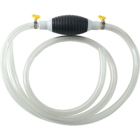 Handpumpe, Ölabsaugpumpe, tragbare Handpumpe zum Umfüllen von Kraftstoffen wie Benzin, Diesel, Öl, Wasser und Aquarienflüssigkeiten mit 2 m Hochdruckschlauch