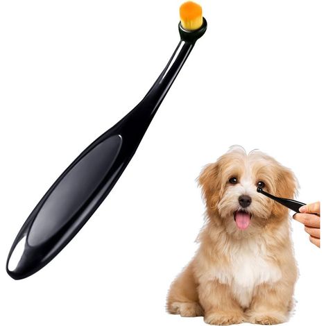 Brosse de toilettage pour chien et chat avec poils doux pour enlever la croûte et le mucus (1/5)