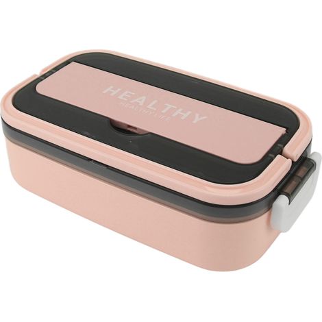 Boîte repas bento en acier inoxydable 316, 700 ml, étanche, compatible micro-ondes, pour école et bureau, rose bébé (1/5)